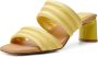 Shoe the Bear Sylvi Satijnen Hoge Hak Sandalen Yellow Dames - Thumbnail 2