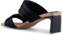 Shoe the Bear Sylvi Padded Strap Mule Zwart Satijn Zwart Dames - Thumbnail 5