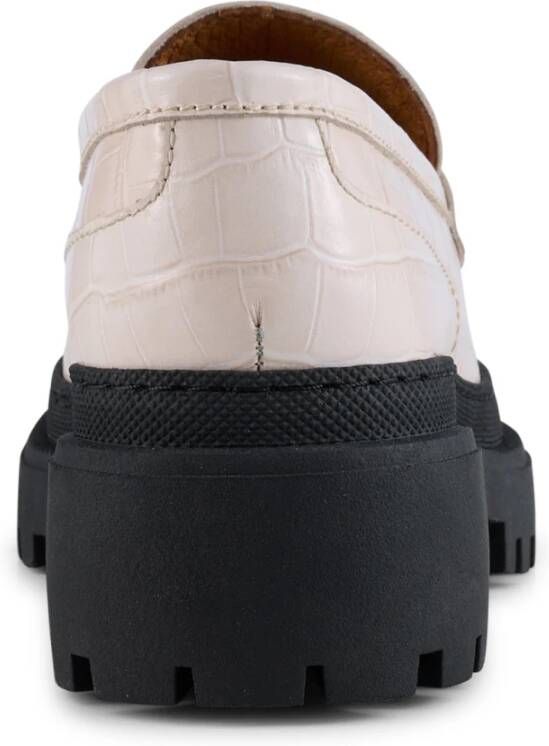 Shoe the Bear Iona loafer leer WIT Krokodil White Dames