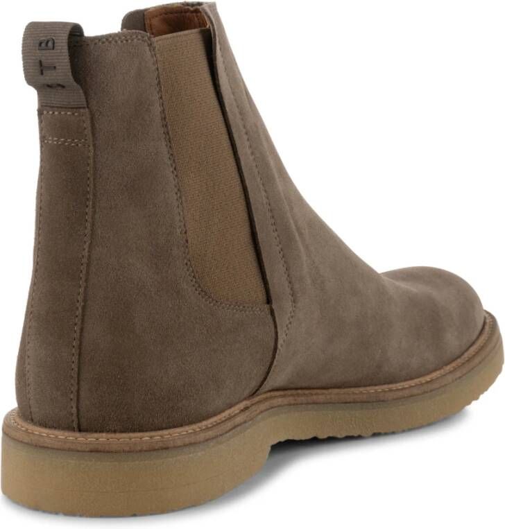Shoe the Bear Taupe Suede Kip Chelsea Boots Beige Heren
