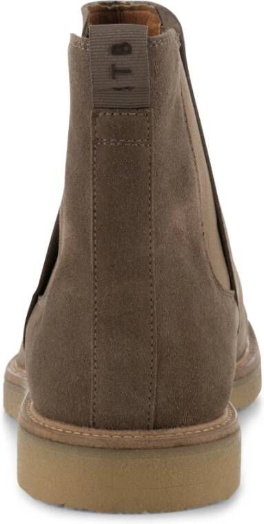 Shoe the Bear Taupe Suede Kip Chelsea Boots Beige Heren