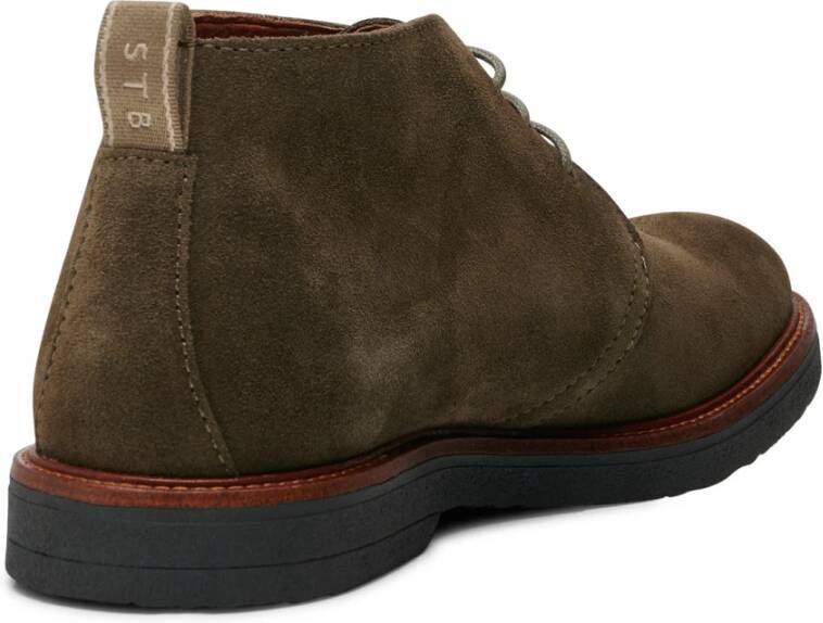 Shoe the Bear Kip Desert Boot Suede Khaki Groen Heren