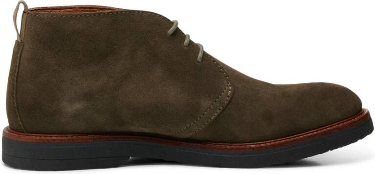 Shoe the Bear Kip Desert Boot Suede Khaki Groen Heren