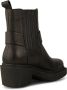 Shoe the Bear Leren Bikerlaars met Harnasdetails Black Dames - Thumbnail 4