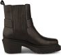 Shoe the Bear Leren Bikerlaars met Harnasdetails Black Dames - Thumbnail 5
