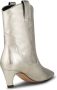 Shoe the Bear Metallic Western-geïnspireerde Puntige Neus Laarzen Gray Dames - Thumbnail 4