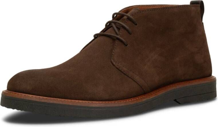 Shoe the Bear Moderne Kip Desert Boot Bruin Heren