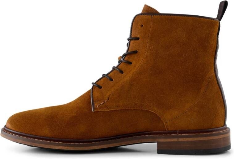 Shoe the Bear Ned Boot Gewaxt Suède TAN Brown Heren
