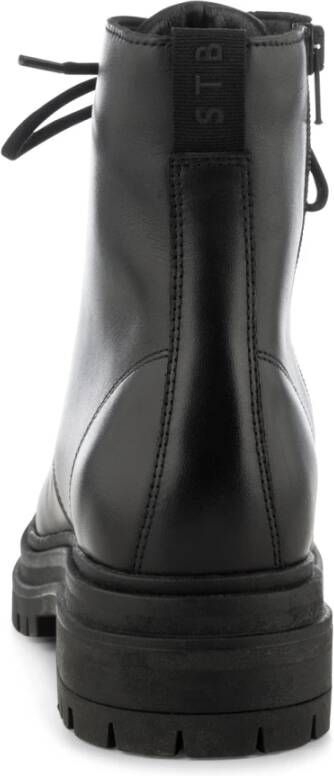 Shoe the Bear Nettie veterschoen leer Zwart Black Dames