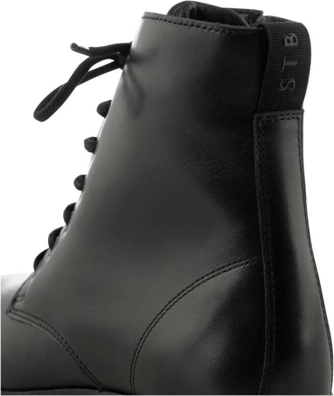 Shoe the Bear Nettie veterschoen leer Zwart Black Dames
