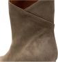 Shoe the Bear Paula Suède Enkellaars Taupe Beige Dames - Thumbnail 9