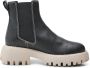 Shoe the Bear Posey chelsea boot leer Zwart Contrast Black Dames - Thumbnail 4