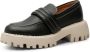Shoe the Bear Chunky Leren Loafer Zwart Contrast Black Dames - Thumbnail 4