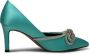 Shoe the Bear Turquoise Satijnen Strik Hakken Blauw Dames - Thumbnail 4