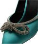 Shoe the Bear Turquoise Satijnen Strik Hakken Blauw Dames - Thumbnail 8