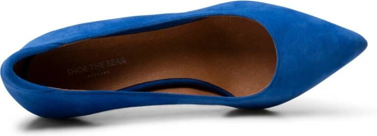 Shoe the Bear Kelly Suède Hak Cobalt Blauw Dames