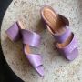 Shoe the Bear Runa muilezel leer Lavendel Croco Purple Dames - Thumbnail 5