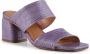 Shoe the Bear Runa muilezel leer Lavendel Croco Purple Dames - Thumbnail 6