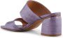 Shoe the Bear Runa muilezel leer Lavendel Croco Purple Dames - Thumbnail 7