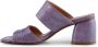 Shoe the Bear Runa muilezel leer Lavendel Croco Purple Dames - Thumbnail 8