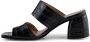 Shoe the Bear Runa mule leer Zwart Croco Black Dames - Thumbnail 8