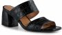 Shoe the Bear Runa mule leer Zwart Croco Black Dames - Thumbnail 3