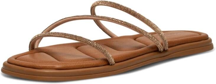 Shoe the Bear Glam Sandal Champagne Brown Dames