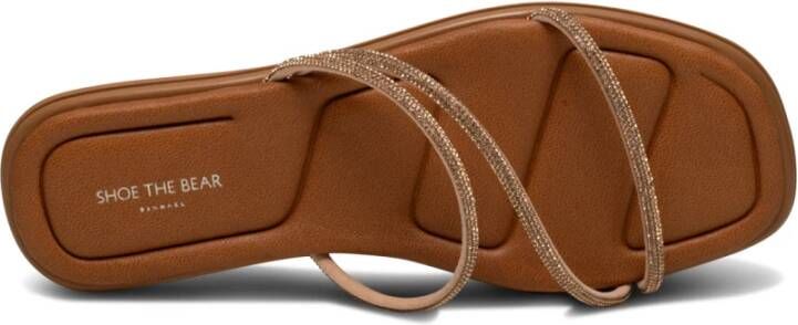 Shoe the Bear Glam Sandal Champagne Brown Dames