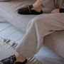 Shoe the Bear Studded leren instapmuil zwart Black Dames - Thumbnail 4