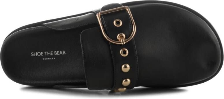 Shoe the Bear Siri gesp klomp leer Zwart Black Dames