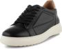 Shoe the Bear Klassieke Leren Sneaker Zwart WIT Black Heren - Thumbnail 3