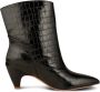 Shoe the Bear Stijlvolle Croco Leren Laars Black Dames - Thumbnail 5