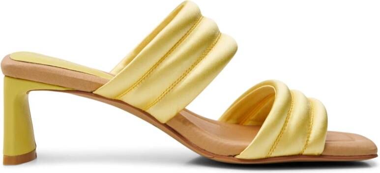 Shoe the Bear Sylvi hak textiel Butter Satin Yellow Dames