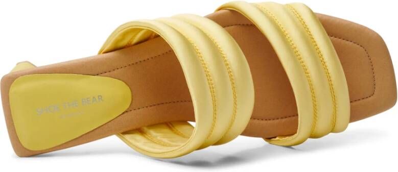 Shoe the Bear Sylvi hak textiel Butter Satin Yellow Dames