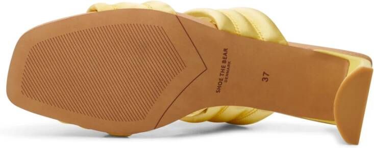 Shoe the Bear Sylvi hak textiel Butter Satin Yellow Dames