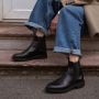 Shoe the Bear Thyra chelsea boot leer Zwart Black Dames - Thumbnail 4