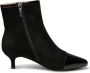 Shoe the Bear Tijdloze Elegantie: Saga Zip Patent Suede Zwart Black Dames - Thumbnail 4