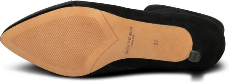 Shoe the Bear Tijdloze Elegantie: Saga Zip Patent Suede Zwart Dames