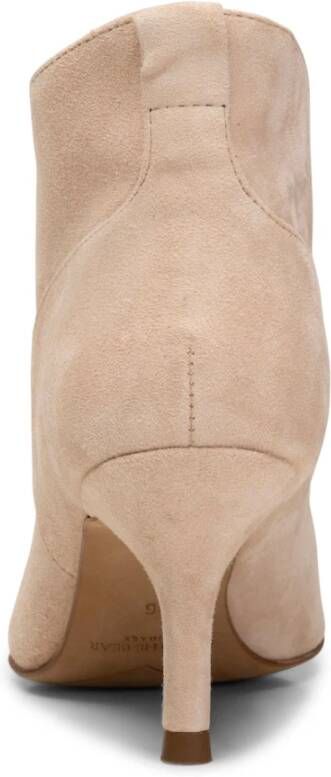 Shoe the Bear Valentijns Suède Enkellaarzen Beige Dames