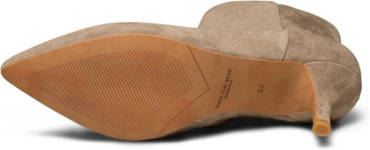 Shoe the Bear Vega Suède Haklaars Taupe Beige Dames