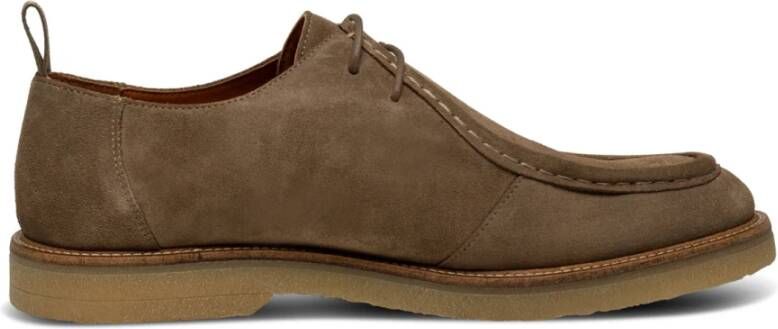 Shoe the Bear Waterafstotende Suede Wallabee Schoenen Brown Heren