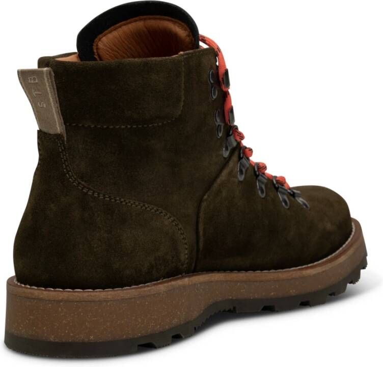 Shoe the Bear Waterafstotende Suède Wandelschoen Khaki Bruin Heren