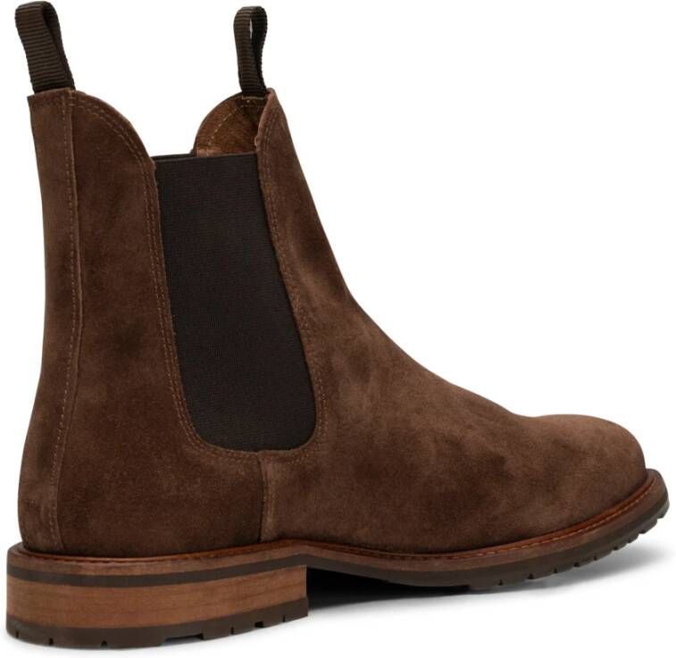 Shoe the Bear Klassieke Suede Chelsea Boot Bruin Heren