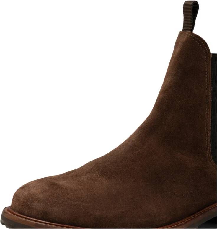 Shoe the Bear Klassieke Suede Chelsea Boot Bruin Heren