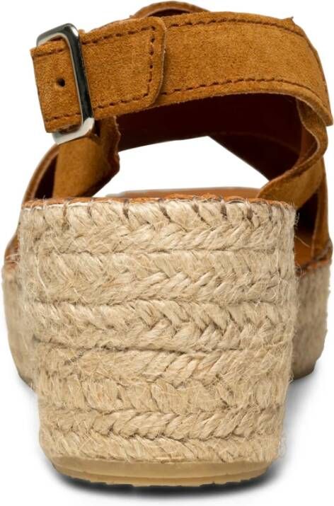 Shoe the Bear Zomer Orchid Suède Sleehak Sandaal Beige Dames