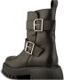 Shoe the Bear Zwarte Leren Bikerlaars met Gespen Black Dames - Thumbnail 9