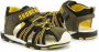 Shone Schoenen Sandalen 3315-030-MILITARY Kinderen darkolivegreen yellow - Thumbnail 3