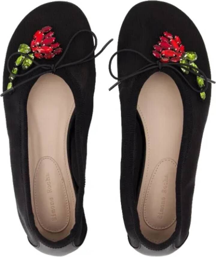 Simone Rocha Fabric flats Black Dames