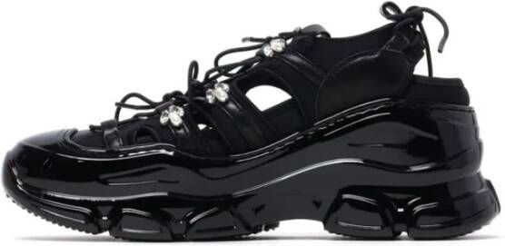 Simone Rocha Parel Beaded Classic Tracker Sneakers Black Dames