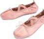Simone Rocha Roze Satijnen Kruisband Boog Schoenen - Thumbnail 2